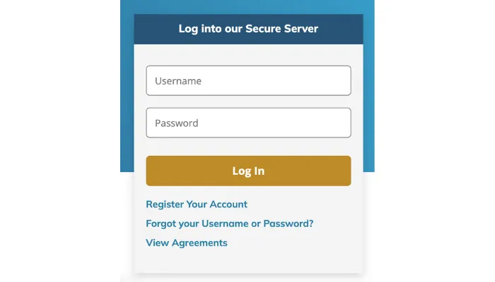 Screenshot of Milestone card login page